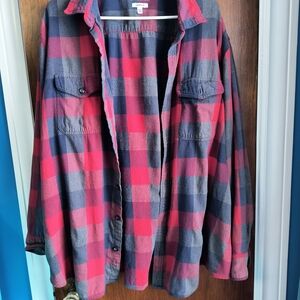 Sonoma Red and Blue Plaid Shirt XXL